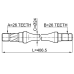 axle half shaft right 26x406.5x26