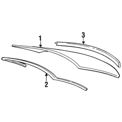 Genuine BMW E36 Upper Window Seal 51311977277