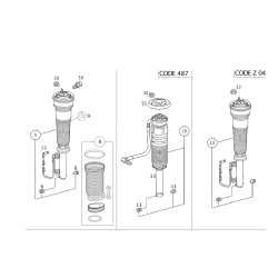 MERCEDES-BENZ 220 320 2538 Repair Kit, Suspension Strut