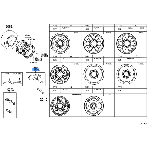 VALVE TYRE PRESSURE