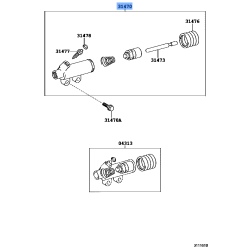 Toyota Genuine Clutch Release Cylinder Assembly 31470-37081