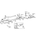 HJS Muffler Clamp - Mercedes-Benz 450SEL 450SL 450SLC 230 300D 240D