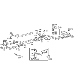HJS Muffler Clamp - Mercedes-Benz 450SEL 450SL 450SLC 230 300D 240D