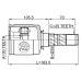 inner cv joint 30x35x25