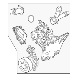 Electric Engine Water Pump with Thermostat