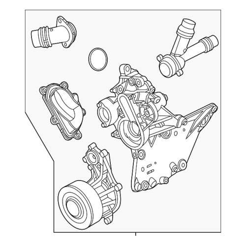 Electric Engine Water Pump with Thermostat