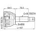 outer cv joint 27x69x30