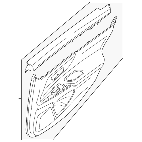 Finisher Assy-Rear Door,L