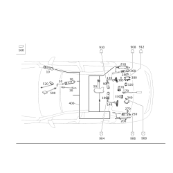 Rear Contact Carrier - Mercedes-Benz C-Class (W204) 2012 C300