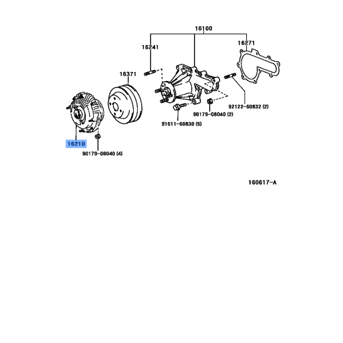 Fanclutch, 1Hz Landcruiser 90-06