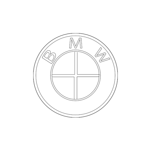 Genuine BMW Emblem Badge 95mm 51147498981