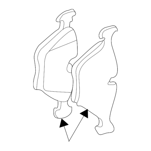 JURID BMW 528i 525i E39 Front Brake Pad Set 34116761280