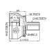 outer cv joint 27x57.4x40