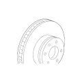 Brake Disc Front Left  F10 F11 F18 34116898729