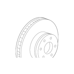 Brake Disc Front Left  F10 F11 F18 34116898729