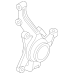 GM Front Driver Side Steering Knuckle - General Motors 96870493