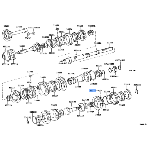 Toyota Synchromesh Shifting Key No.3 (For No.3 Clutch Hub) - 33394-36011