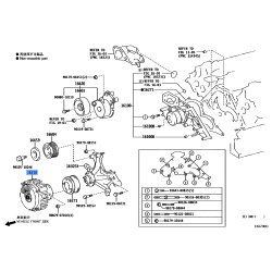 Toyota OEM COUPLING ASSEMBLY FLUID 2UZFE LHD 16210-50110