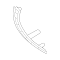 BMW F30 3 Series Beige Interior Door Handle Pull Trim Set (Front & Rear)