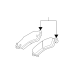 GENERAL MOTORS 89047744 Rear Disc Brake Pad Set with Shims and Lubricant