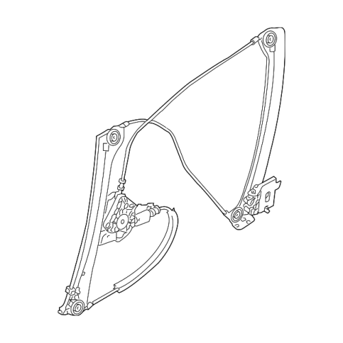 Right Front Power Window Regulator For BMW 650i M6 E63 E64 2006-2010 (Without Motor)