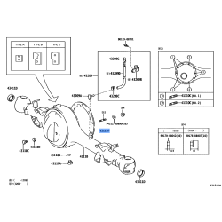 Toyota Land Cruiser FZJ80 LX450 OEM Front Differential Gasket 42181-60160