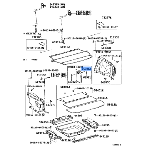 Toyota Plate, Jack Cover 64786-47010