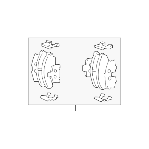 Pad Sub Set,Rr Calip