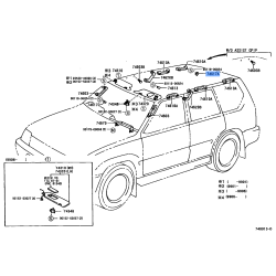 Toyota Land Cruiser OEM Genuine Assist Grip Plug 74617-16010-P4