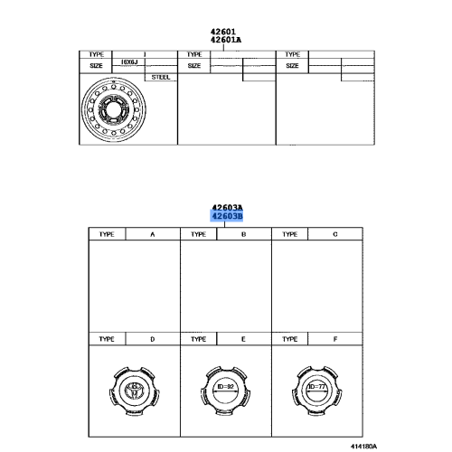 Toyota Land Cruiser 70 76 Series HZJ FZJ Wheel Center Cap Hubcap 42603-60460