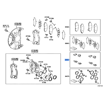 Fitting Kit Disc Brake Front