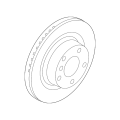 Genuine OEM Disc Brake Rotor Rear 300mm for BMW 34216855007