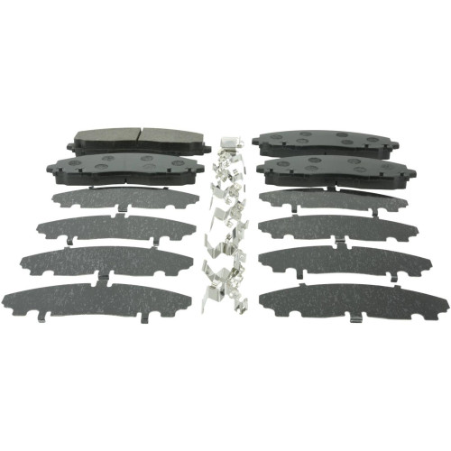 pad kit, disc brake, front - kit (with anti squeal shim, with brackets)