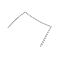BMW E92 3-Series Genuine Front Windshield Upper Moulding Seal