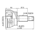 outer cv joint 25x73x30