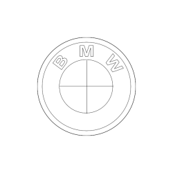 BMW 50th Anniversary M Heritage 82mm Front and 74mm Rear Emblem Badge