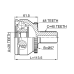 outer cv joint 28x57x40