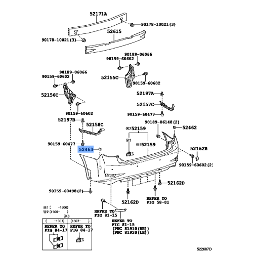 LEX PAD RR BUMPER