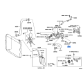 TOYOTA 16261-50140 Genuine Water By-Pass Hose