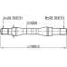axle half shaft right 28x585x28