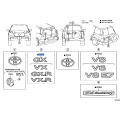 TOYOTA 75473-60230 Plate, Rear Body Name, No.3
