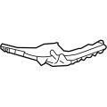 SUBARU 57707XA17A Genuine Bumper Cover Support Rail Bracket Corner Left Rear