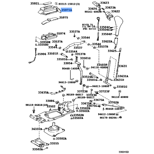 Toyota Housing, Position Indicator, Upper 35971-50030