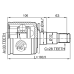 inner cv joint left 33x34.7x28