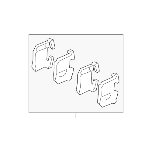 Pad Sub Set,Rr Calip