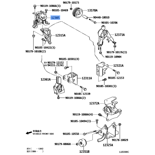 Engine Mounting Rh
