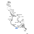 TOYOTA 16282-50040 Genuine HOSE, WATER BY-PASS, NO.5