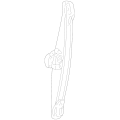 Power Window Regulator Rear Left - BMW X5 (E53) 2000-2006