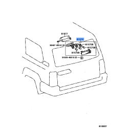 Toyota Lamp Assy Center Stop - Yaris 2006-2011
