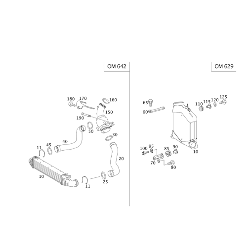 Air Cooler Seal Db W203,W211,W220,W461,W463,W163